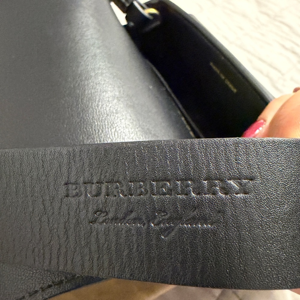 Burberry Black Crossbody Bag with Gold Accents - Picture 7 of 12